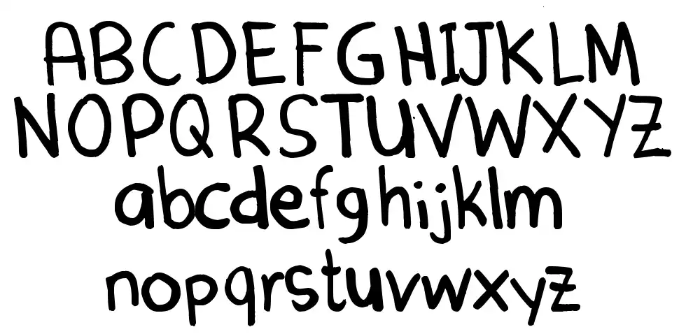 Denne Markerfont specimens