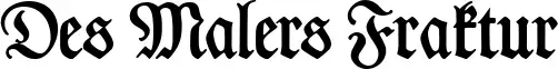 Des Malers Fraktur