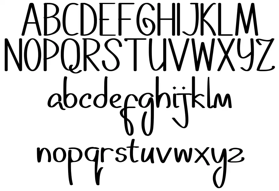 Dhestscripterfont specimens