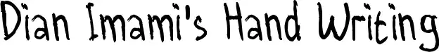 Dian Imami's Hand Writing