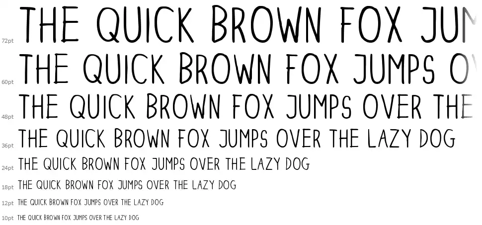Dinski Casual Condensedfont waterfall