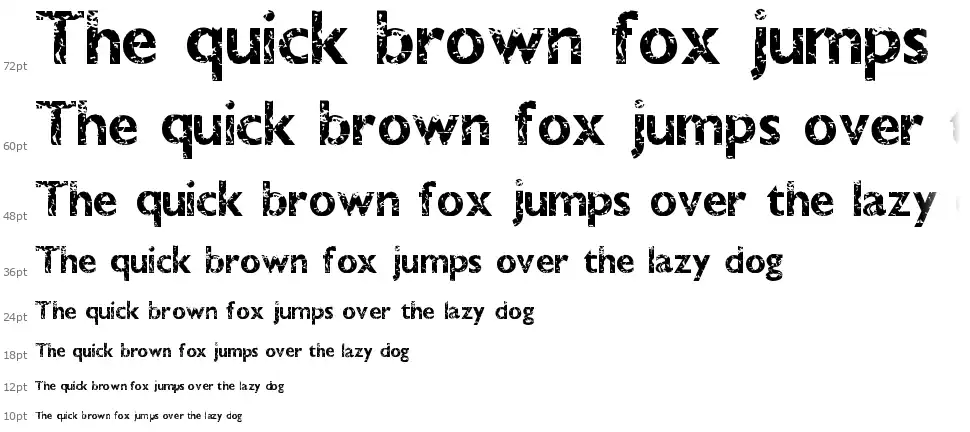 Dirty Banditfont waterfall