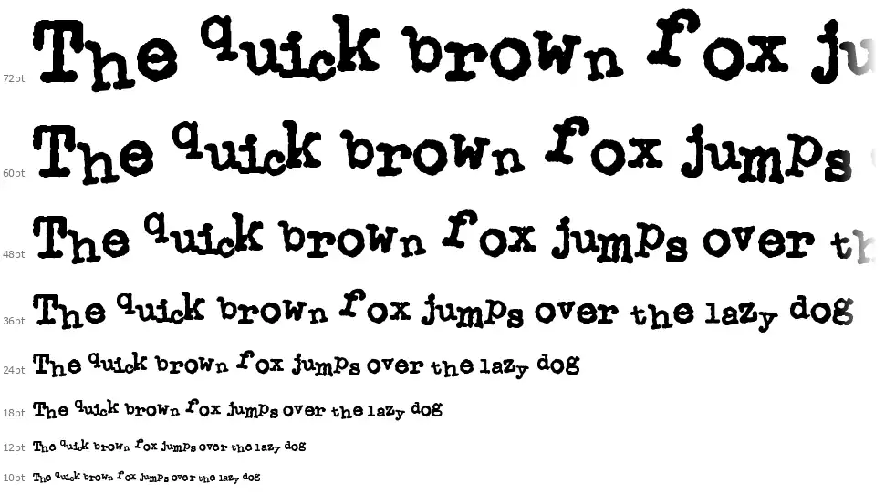 Dirty Classic Machinefont waterfall
