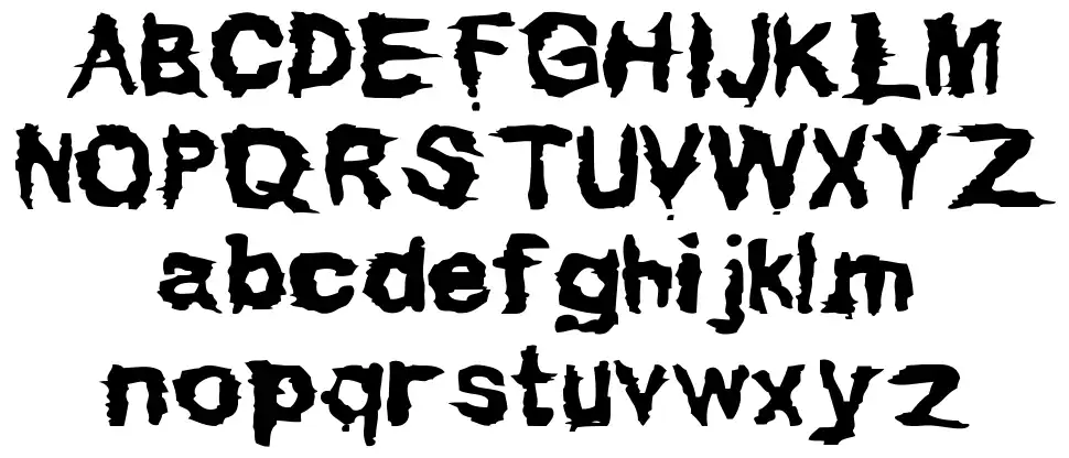 Dirty Grungefont specimens