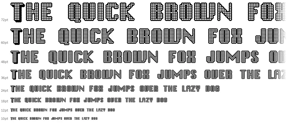 Disco Infernofont waterfall