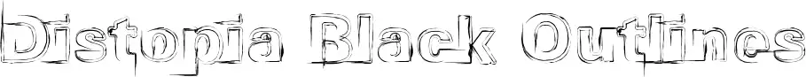 Distopia Black Outlines