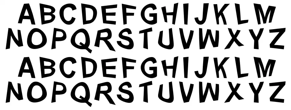 Distortyfont specimens