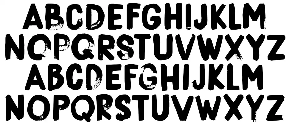 DK Boris Brushfont specimens