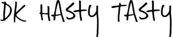 DK Hasty Tasty
