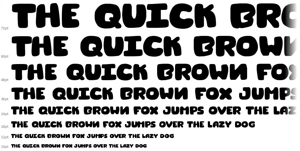 Donut Questfont waterfall