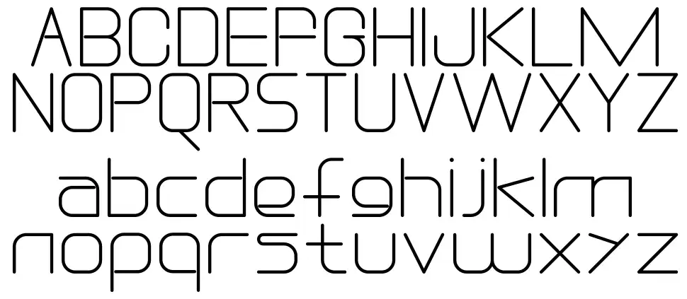 DREXS - Futuristic Typefacefont specimens