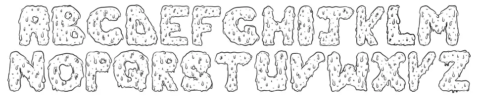 Dripping Coolfont specimens