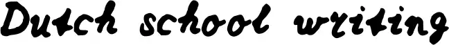 Dutch school writing