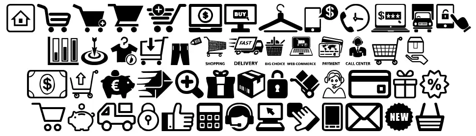 E-commercefont specimens
