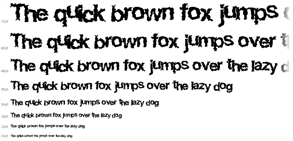 Easy Horrorfont waterfall