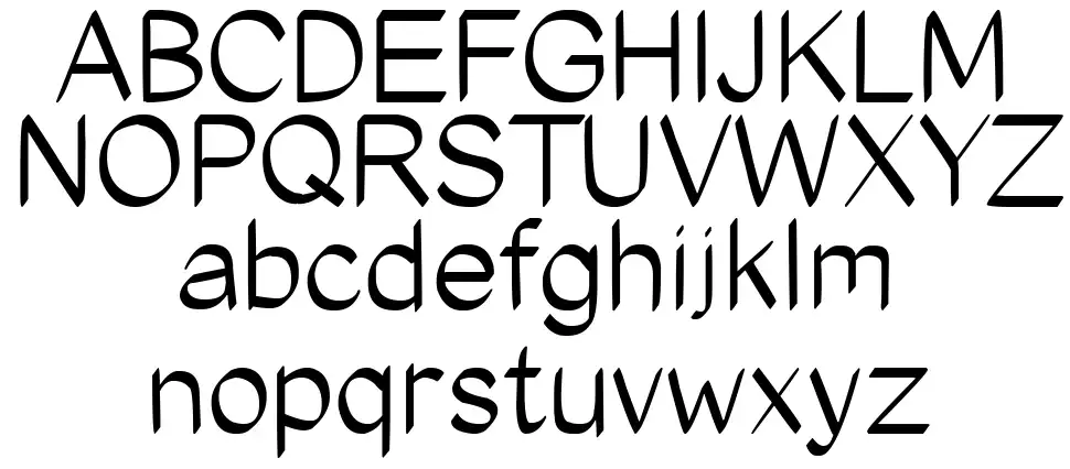 Edgy Markerfont specimens