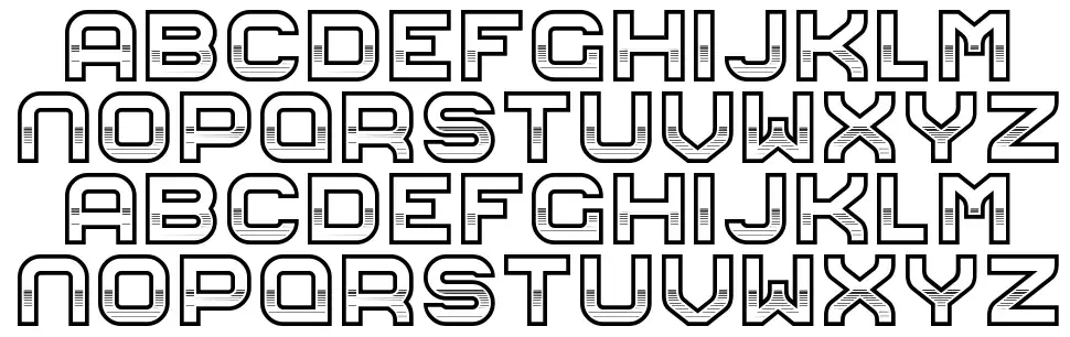 Eighties Monsterfont specimens
