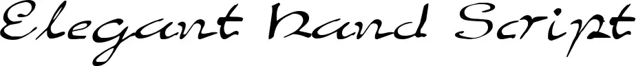 Elegant Hand Script