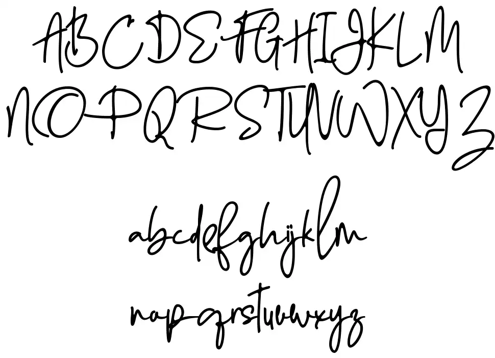 Enthusiast Behaviorfont specimens