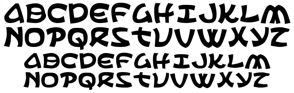 Ephesianfont specimens