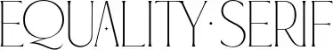 Equality Serif
