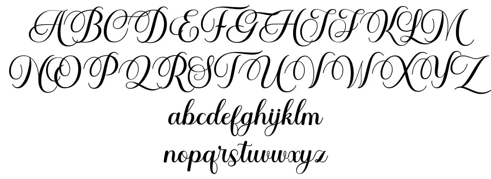 Ernestone Scriptfont specimens