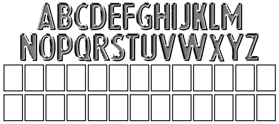 Eshop Advertfont specimens