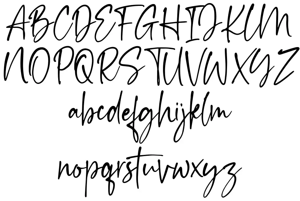 Esthenticfont specimens