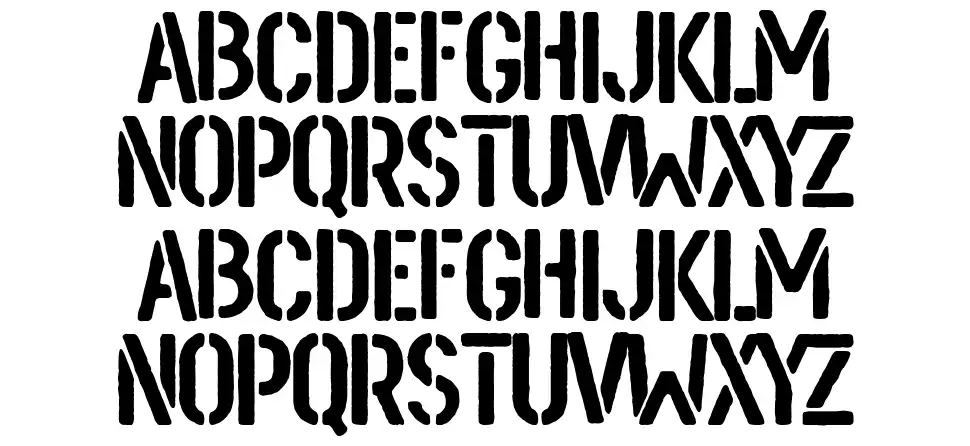 European Warfont specimens