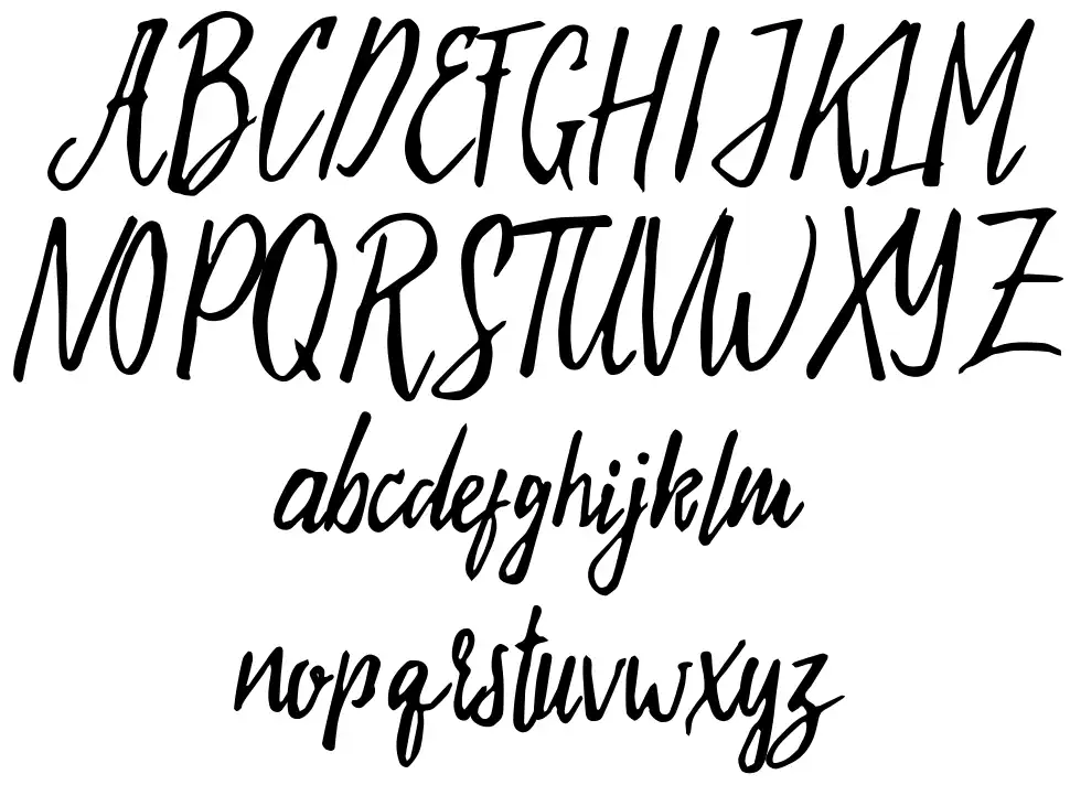 Evelyne Scriptfont specimens