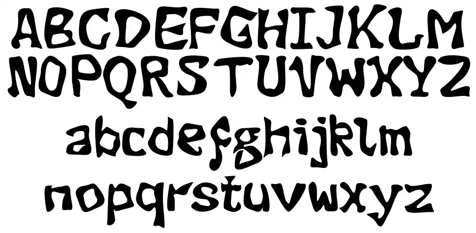 Evil Green Plantfont specimens