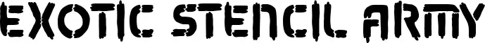 Exotic Stencil Army