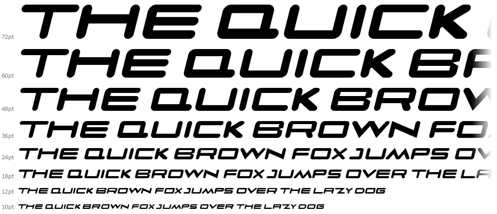 Faqro Extended Round font waterfall