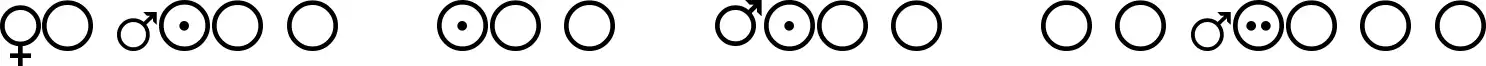Female and Male Symbols