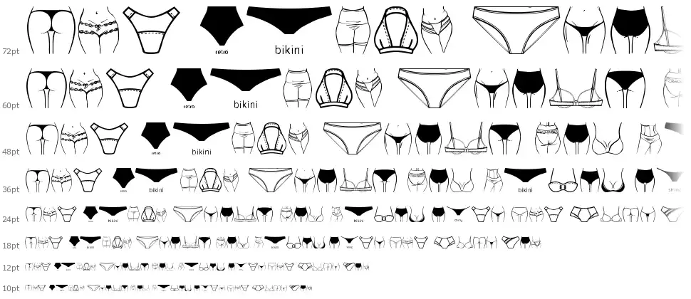 Female Underwearfont waterfall