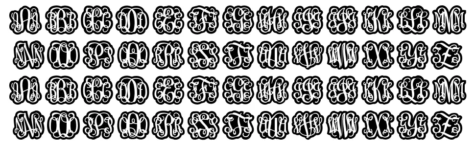 Finegramosfont specimens