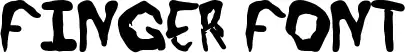 Finger font