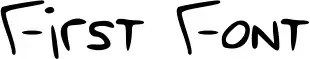First Font