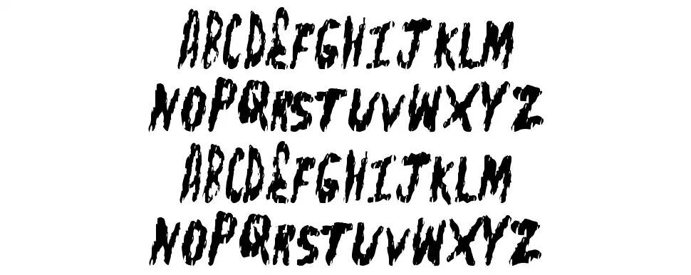 Flesh Shopfont specimens