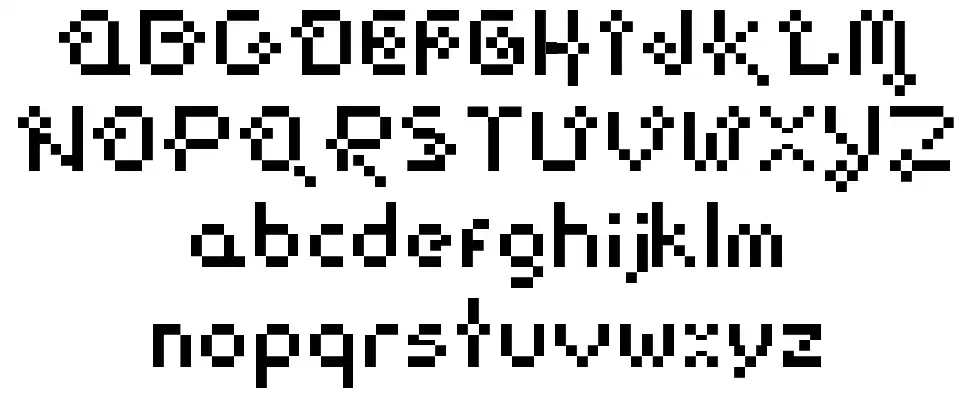 Flower-Pixellowzzfont specimens