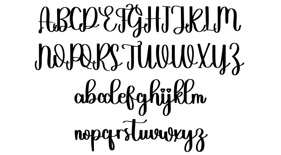 Flowertailfont specimens