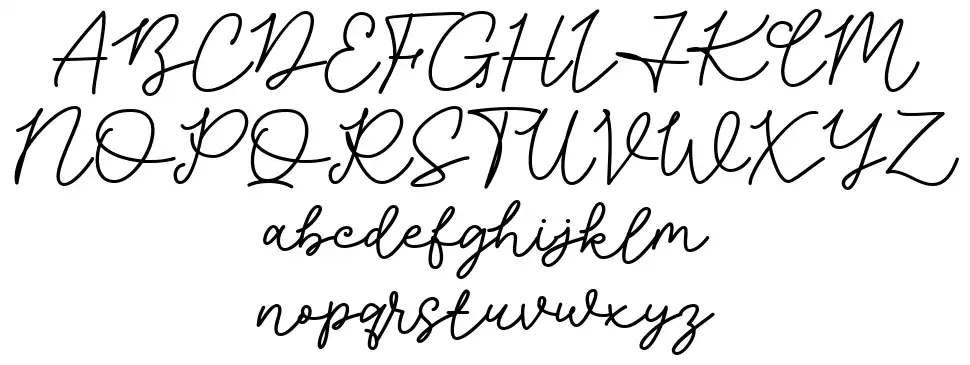 Flowing Waltzfont specimens