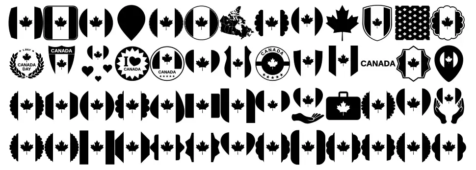 Font Canada Colorfont specimens