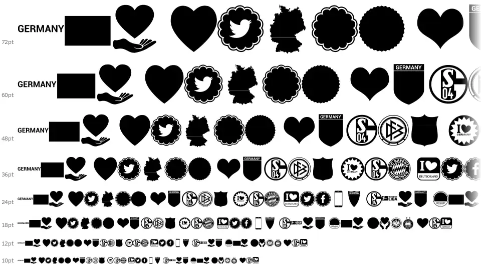 Font Color Germanyfont waterfall