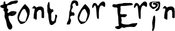 Font for Erin