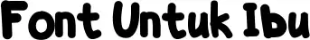 Font Untuk Ibu