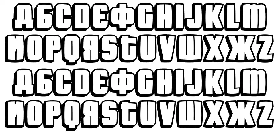 Fontogradfont specimens
