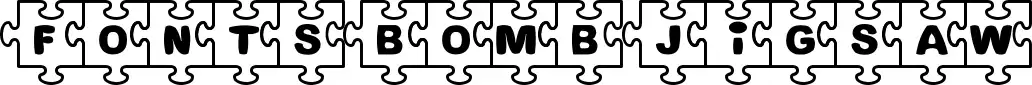 Fonts Bomb Jigsaw