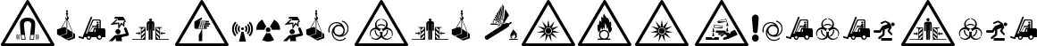 Fonts Vector Iso 7010 Warning Sign