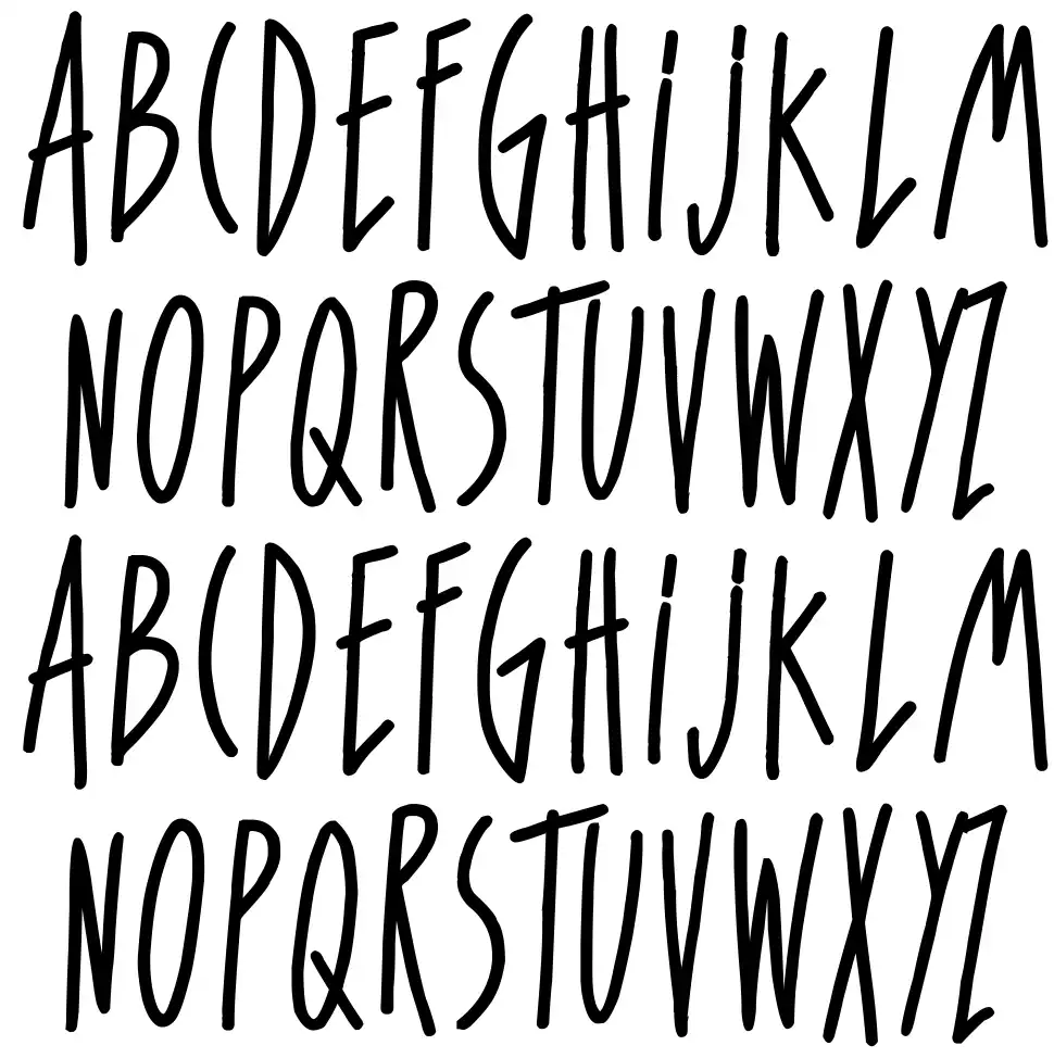 For Girls Only Boldfont specimens